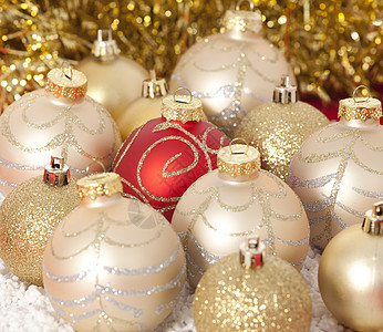 圣诞节 圆形的 金子 庆典 季节 金的 派对 星星 容光焕发背景图片