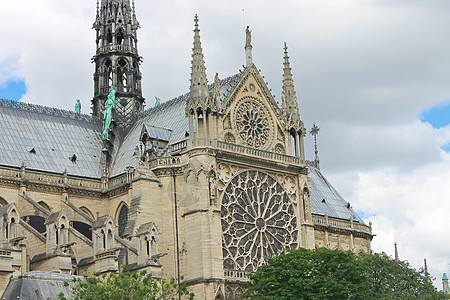 法国巴黎圣母圣母院 历史 建筑学 基督教 纪念碑图片