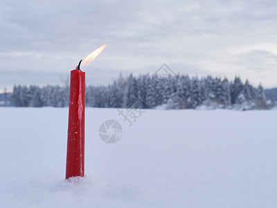 冬季雪花蜡烛 假期 庆祝 球 十二月 庆典图片