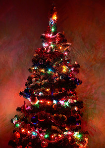 圣诞树 派对 木头 圣诞节 庆典 礼物 松树 前夕图片