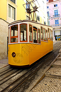 葡萄牙里斯本 比卡单车 有轨电车 电梯 景点 下坡 电器图片