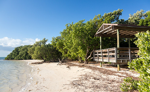 佛罗里达州凯克斯安妮海滩 海景 自然 地平线 户外图片