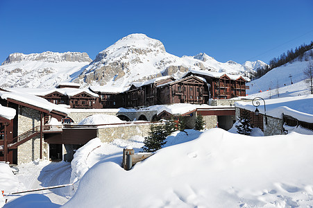 山区滑雪度假胜山地 岩石 自然 顶峰 假期 高的 阿尔卑斯山图片