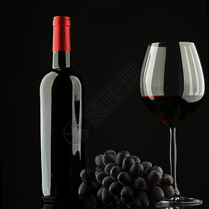 红酒 玻璃和葡萄 食物 葡萄酒 庆典 藤蔓 瓶子图片