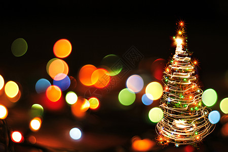 圣诞树 闪耀 庆祝 圣诞节 插图 冬天 装饰品背景图片