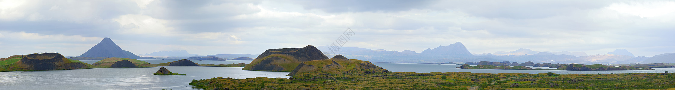 Myvatn 密尔文 涌出 水 地热区 梅尔 草地图片