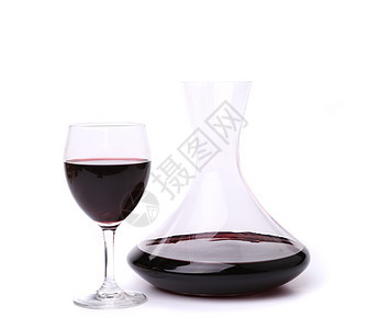 红酒和玻璃的脱盐 醒酒器 酒精 瓶子 透明的 喝 酒厂图片