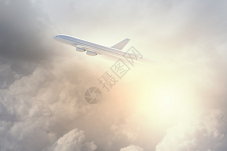 飞机在天空中的图像 太阳 运输 乘客 飞行 引擎 自由图片