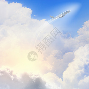 飞机在天空中的图像 客机 航空 技术 航空公司 云 航班图片