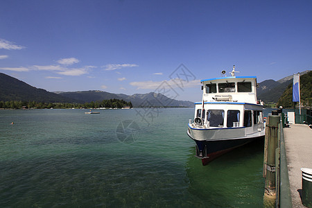 奥地利船和湖图片