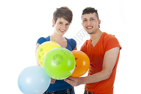 庆祝庆祝活动 美丽的 气球 惊喜 夫妻 乐趣 快乐图片