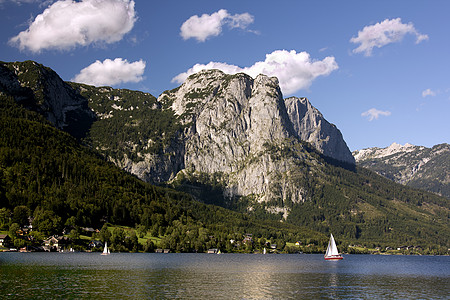 奥地利Grundlsee 全景图片