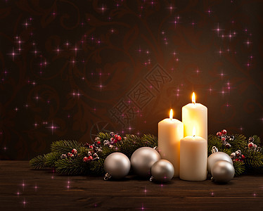 基督会圣花 烛光 蜡烛火焰 圣诞节 冬天 装饰风格 插花 蜡烛 装饰品图片