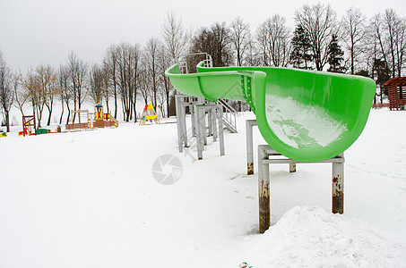 户外水中公园滑雪雪冬季运动场图片