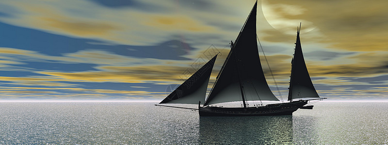一艘帆船 海 海洋 娱乐 水 帆船赛 闲暇图片