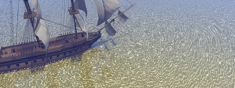 一艘帆船 蓝色的 水 海 河 海洋 海景图片