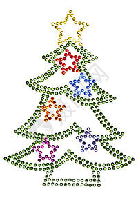 圣诞树由葡萄石制成 礼物 爱 装饰品 魅力 季节 派对图片
