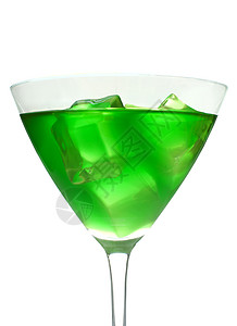 鸡尾酒 冷藏 酒精 绿色的 液体 酒吧 苦艾酒 夜店 饮料图片