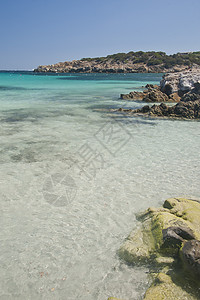撒丁岛卡拉格拉努湾 洗澡 旅行 海水 绿松石 地中海图片