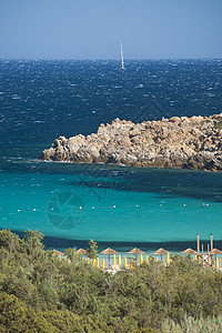 撒丁岛卡拉格拉努湾 假期 旅行 透明的 放松 旅游的 天堂图片