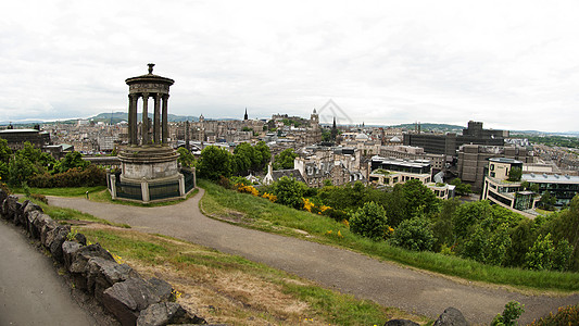 苏格兰爱丁堡Calton Hill的城市风景 首都 欧洲图片