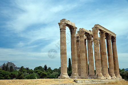 奥林山宙 奥林匹亚宙斯神庙 欧洲 假期 奥运选手 古老的 夏天 废墟图片