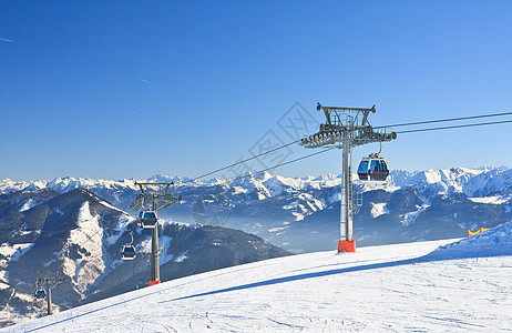冬季奥地利阿尔卑斯山 阳光 云 冬天 美丽的 户外图片