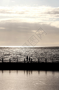 韦斯顿超级马尔 萨默塞特 海滨 假期 太阳 日出图片