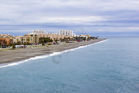 科斯塔热带 西班牙安达卢西亚 海滩 游客 天线图片