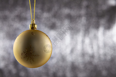 圣诞舞会 风流 十二月 玩具 水平的 黄色的 银 球 照片图片