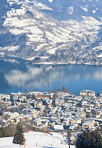 滑雪度假胜地Zell am 寒意 湖 城市图片