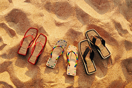 沙滩山丘 旅游 夏天 凉鞋 鞋类 橡皮 游泳 时尚 海岸图片