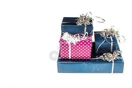 礼品盒 纸 礼物 购物 立方体 假期 装饰品 惊喜 蓝色的图片