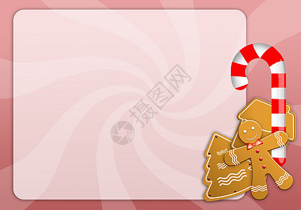 圣诞节菜单 厨师 饼干 圣诞老人 姜饼屋 十二月背景图片