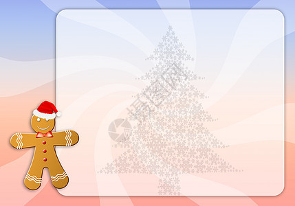 圣诞节菜单 姜饼 假期 姜饼人 圣诞树 厨师 十二月 饼干背景图片