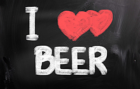 我爱啤酒概念图片
