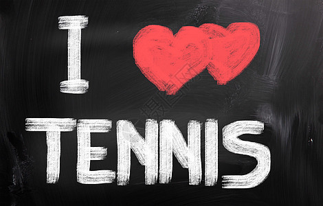 我喜欢网球概念图片
