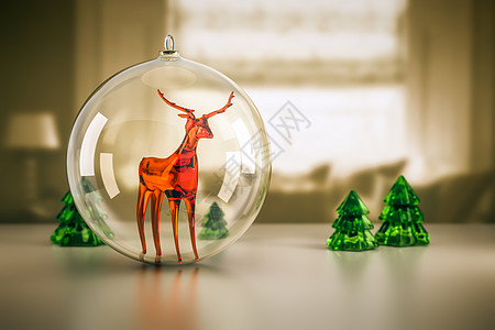 玻璃驯鹿 丙烯酸纤维 问候语 装饰风格 前夕 季节 塑料图片