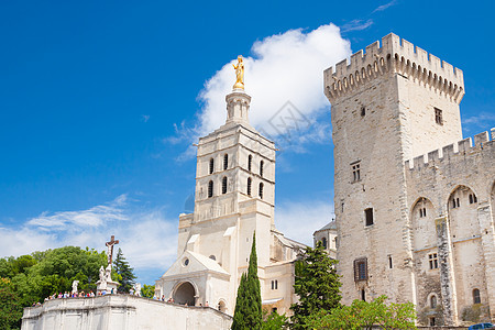 教皇宫 阿维尼翁 普罗旺斯 法国 欧洲 大教堂图片