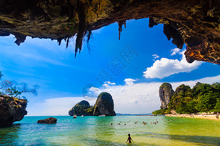 Pranang海滩 拉维 克拉比 泰国图片