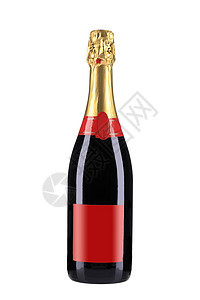 一瓶红香槟 葡萄酒 庆祝 反射 瓶子 庆典 包装 空的 香槟酒图片