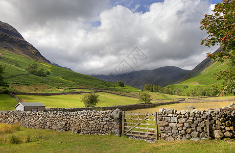 Wasdale 头 坎布里亚 沃斯代尔 国家 石头图片