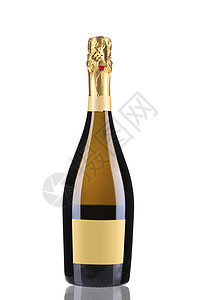 一瓶香槟 干净的 生日 玻璃 标签 前夕 庆祝 清除 派对背景图片