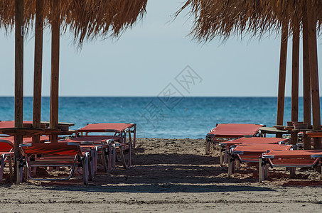 沙滩放松 旅行 海岸 天空 绿松石 支撑 水边 地中海 美丽的图片