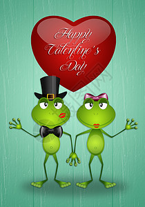 情人节快乐 爱 青蛙 庆典 心 有趣的 问候语 生活图片