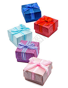 白色背景上孤立的礼品盒 爱 快乐的 正方形 礼物盒图片