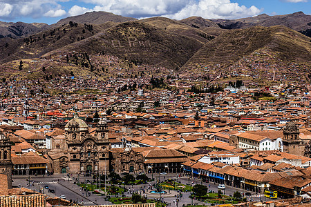秘鲁库斯科市的概观 印加 岩石 户外 美丽的 游客图片