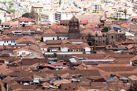 秘鲁库斯科市的概观 岩石 天空 街道 地标 马丘 老的图片