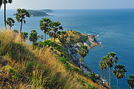 泰国普吉岛的普罗姆瑟普斗篷景象 海洋 爬坡道 海滨图片