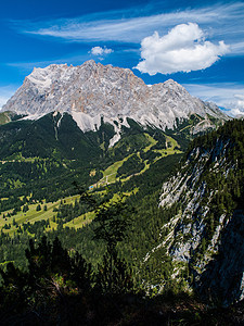 Zugspitze 祖尔皮茨 阿尔卑斯山 蒂罗尔 草图片